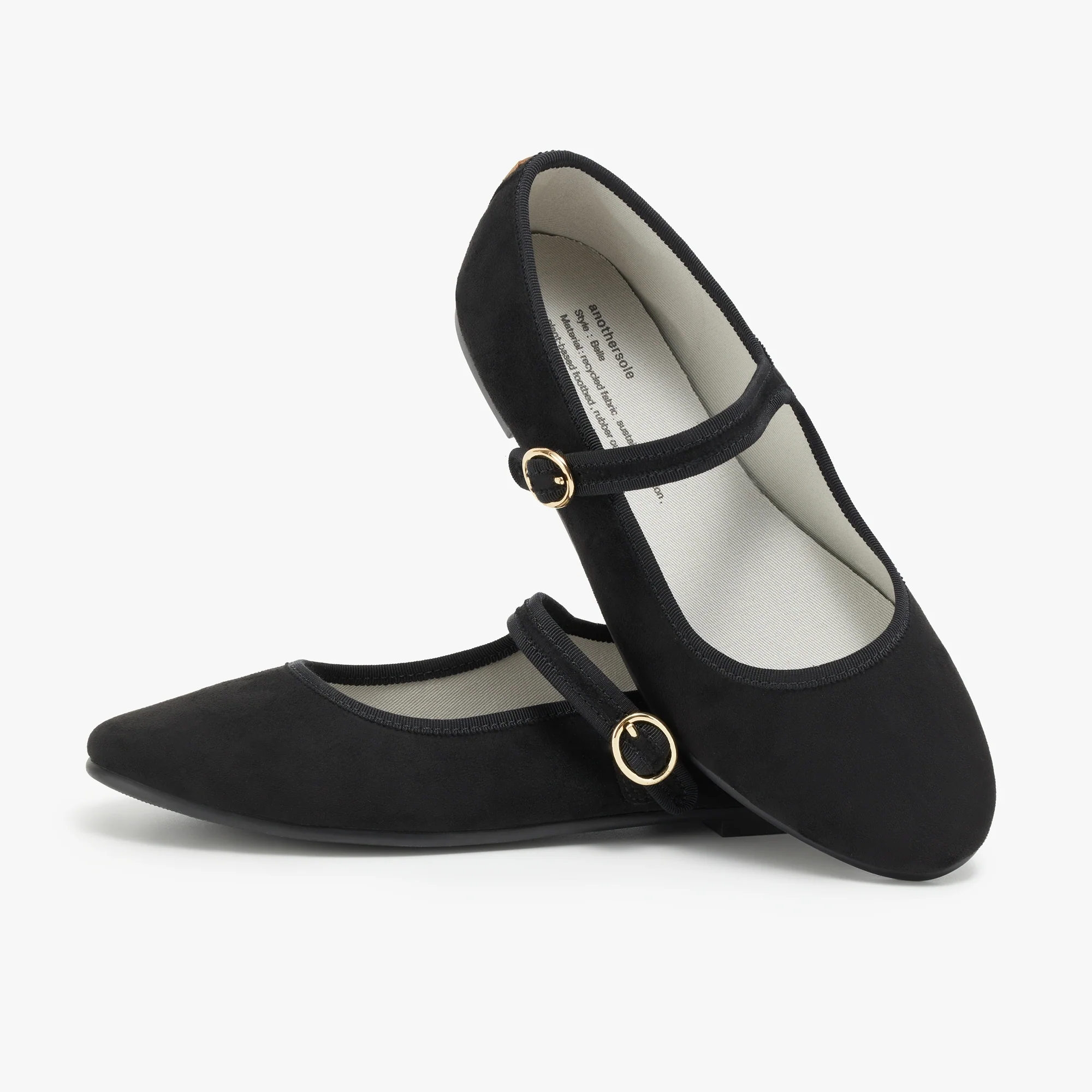 Belle Mary Jane - Black Suede - Image 3