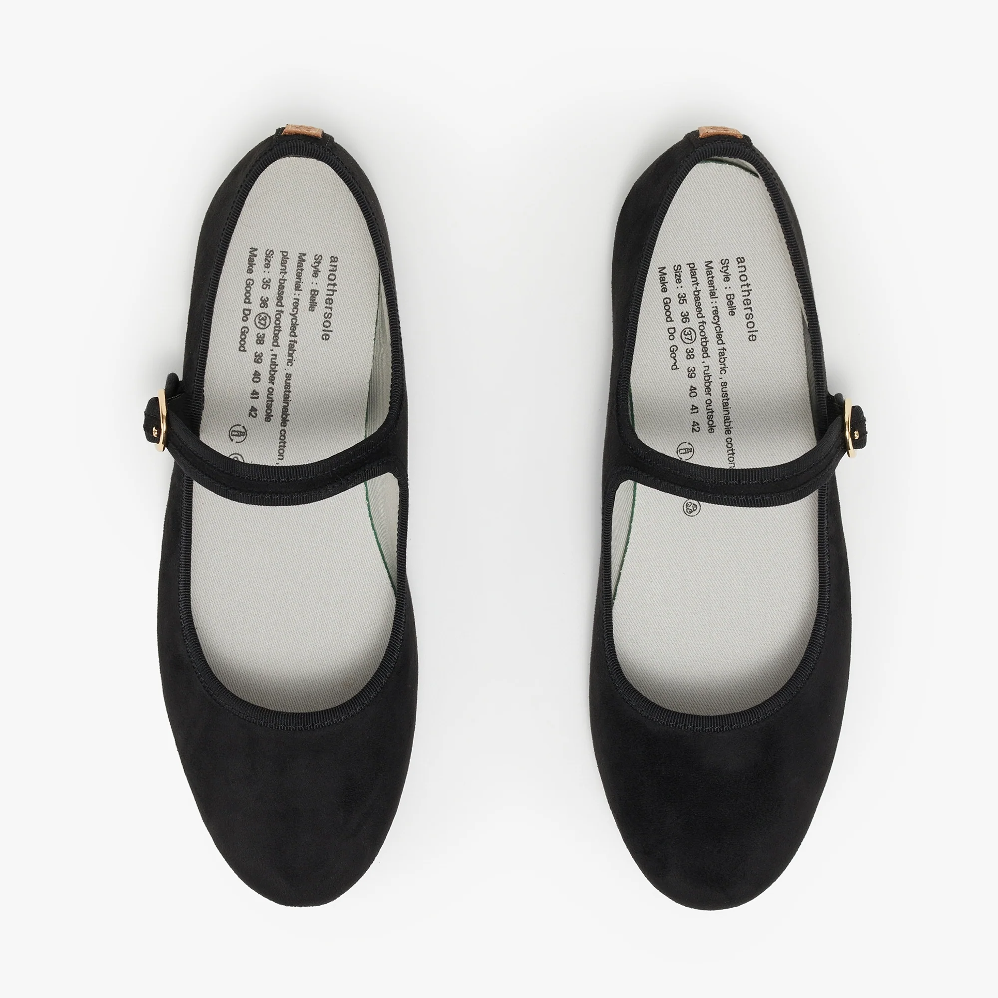 Belle Mary Jane - Black Suede - Image 4
