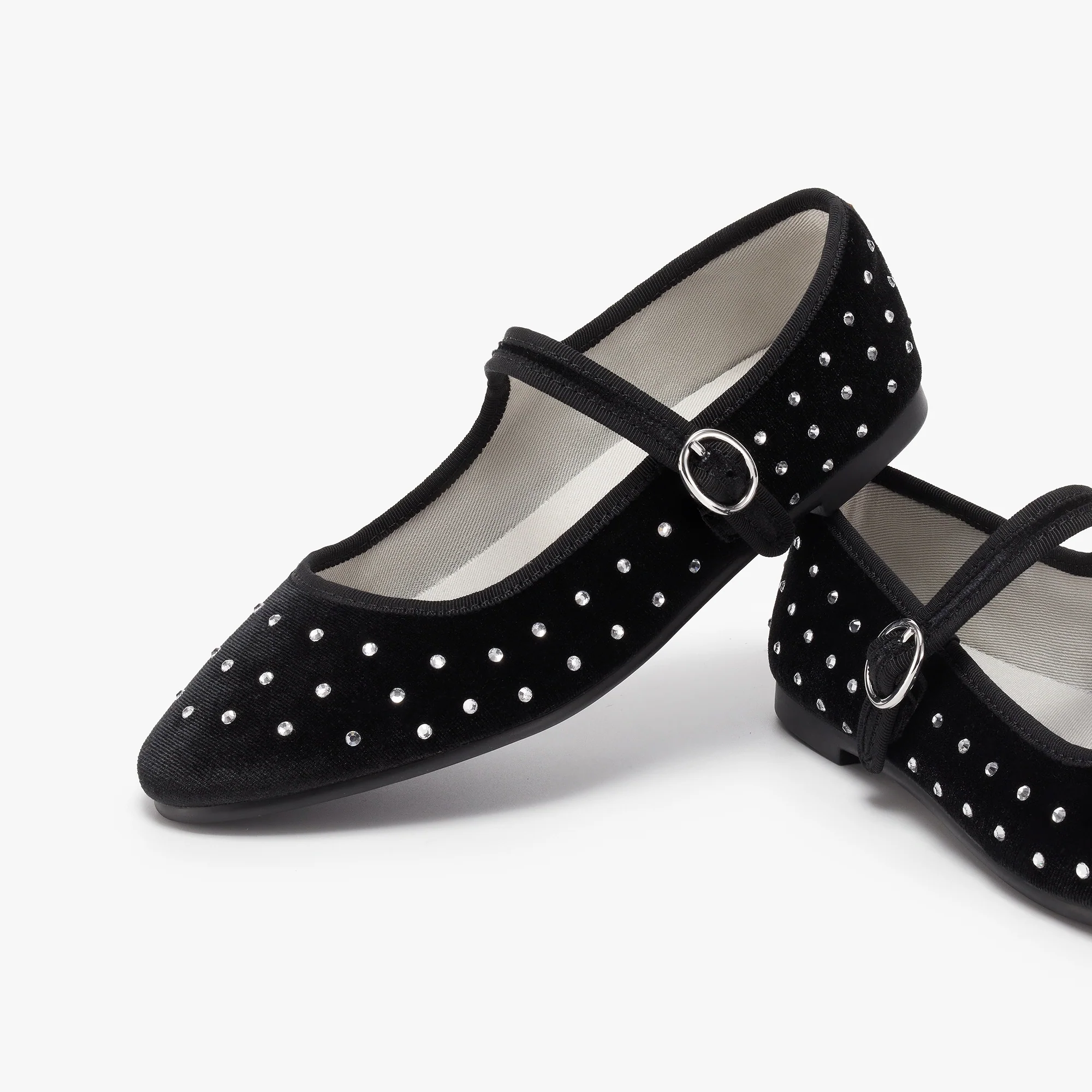 Belle Mary Jane - Diamante Black - Image 3