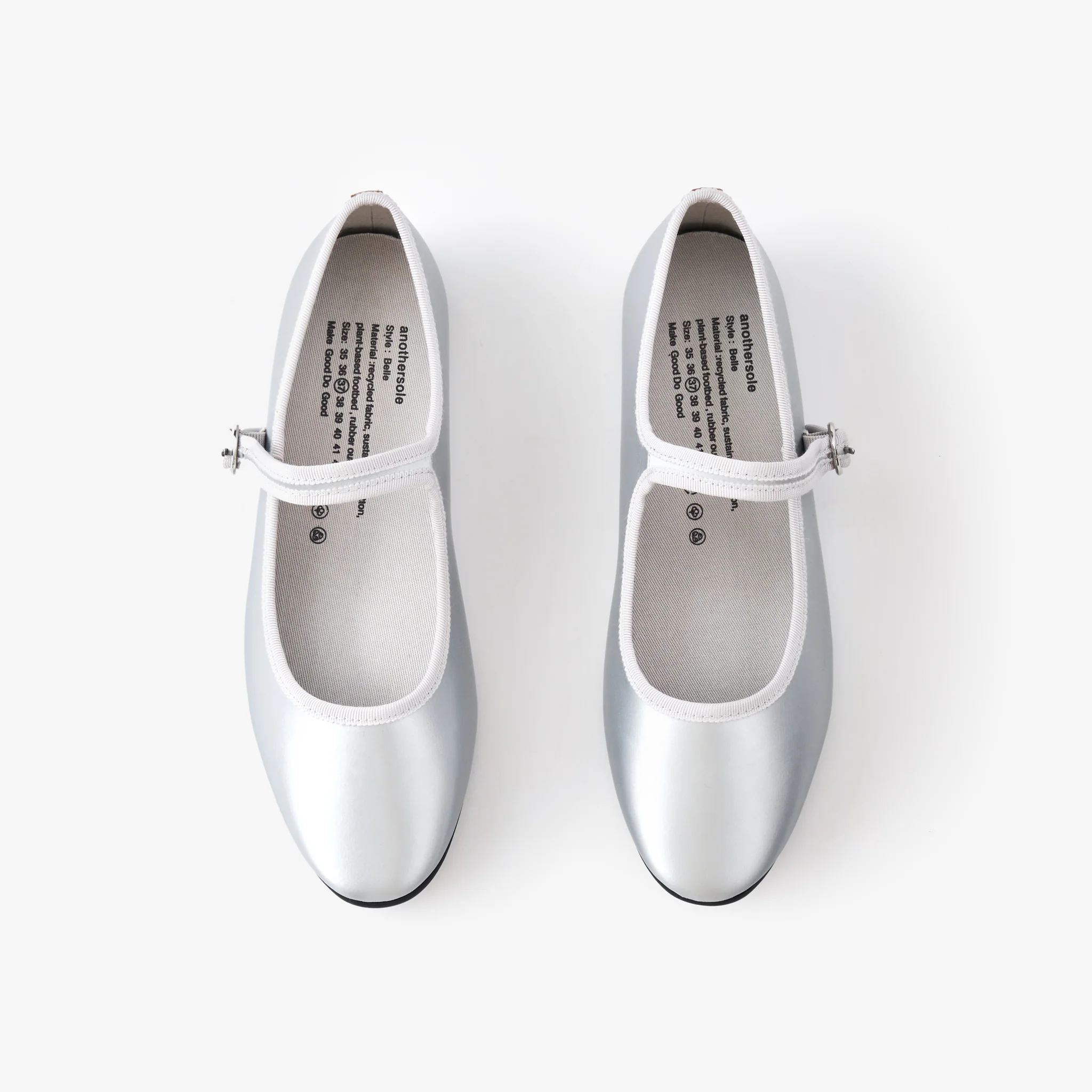 Belle Mary Jane - Silver - Image 3
