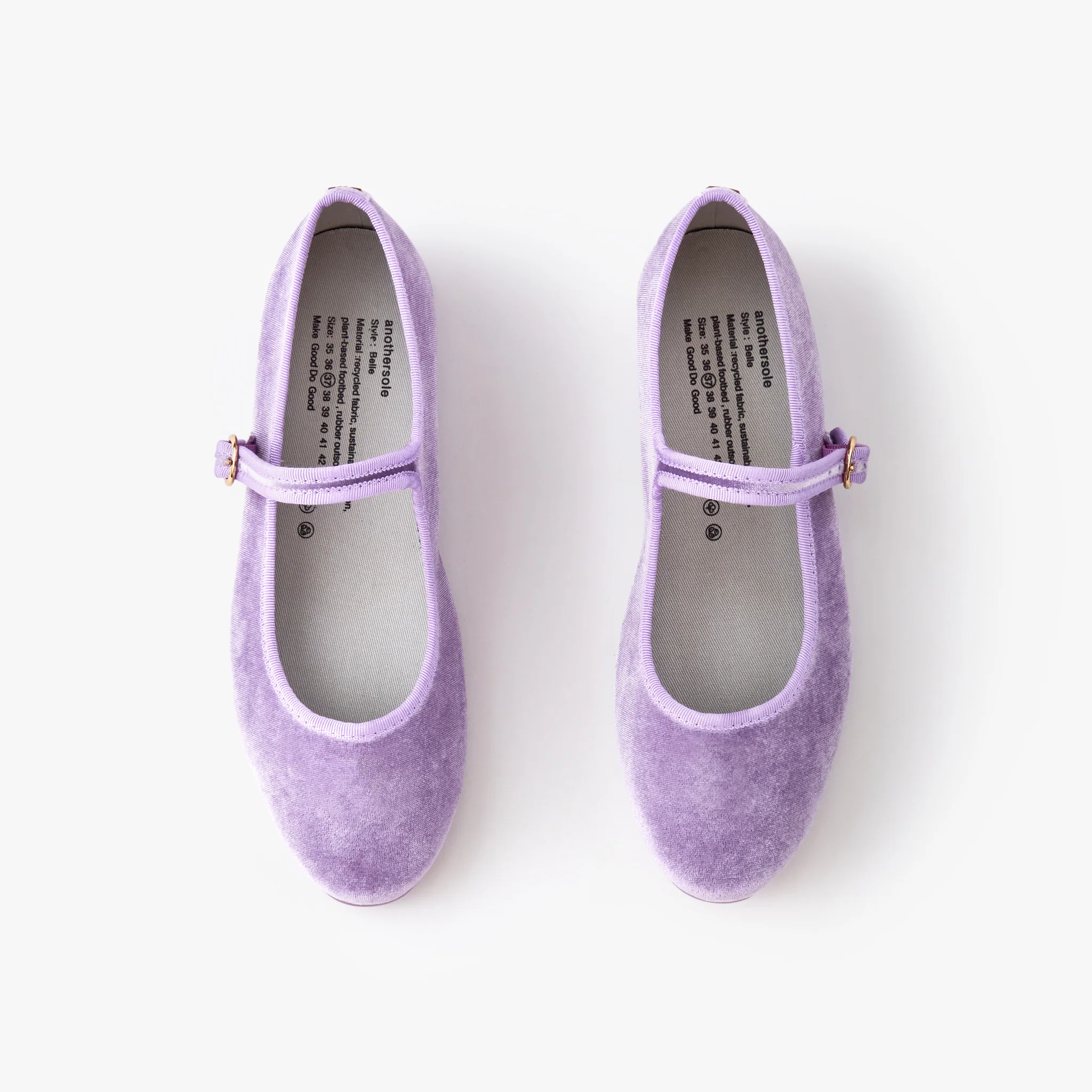 Belle Mary Jane - Violet Velvet - Image 3