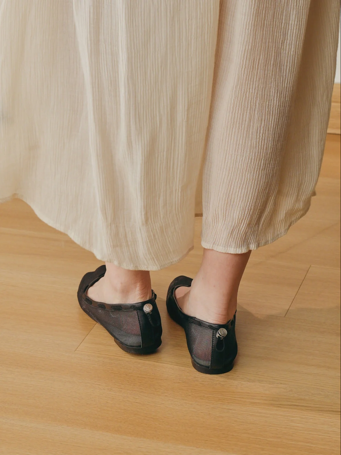 Glove Flats - Black Mesh - Image 6