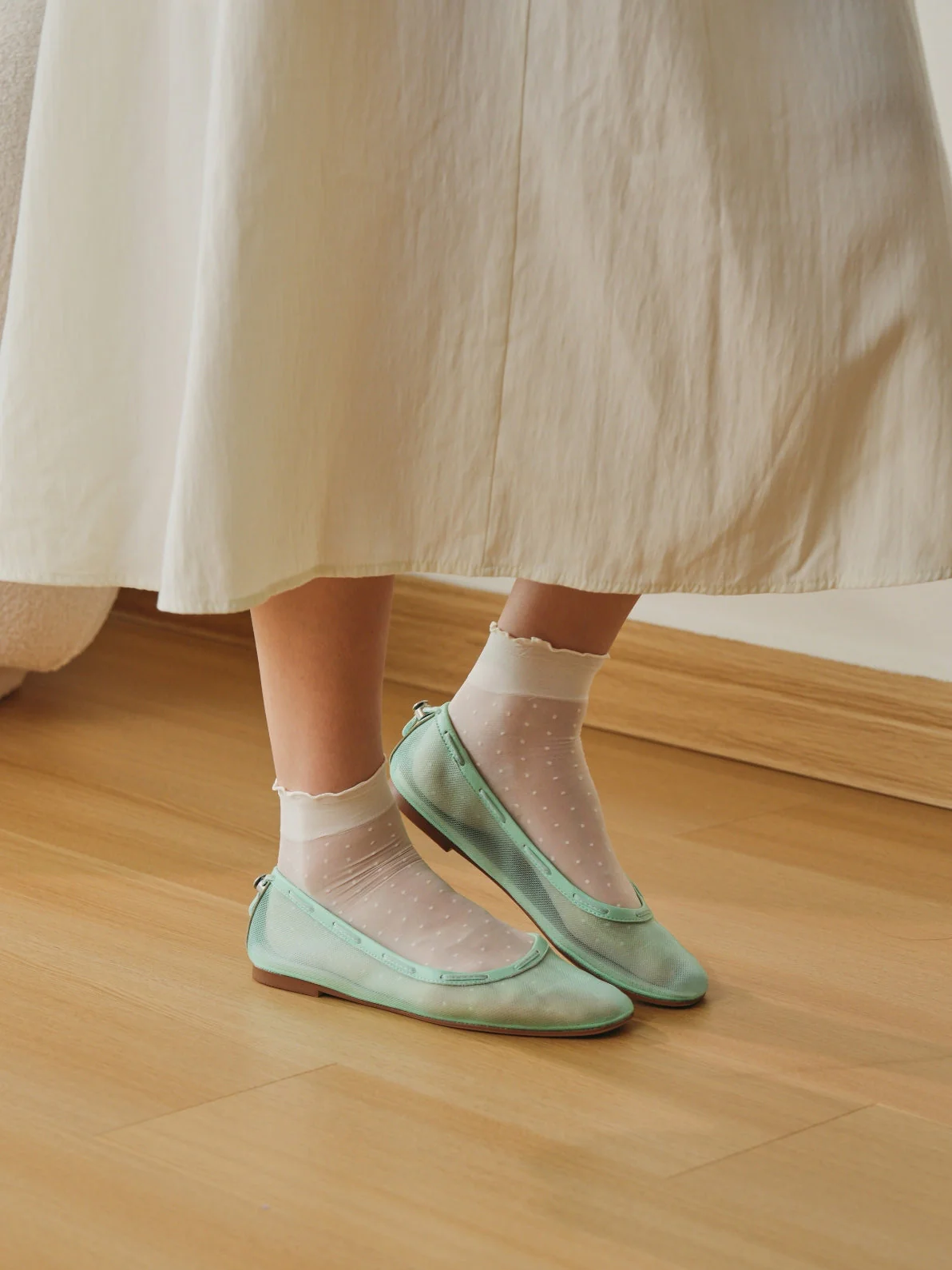 Glove Flats - Mint Mesh - Image 6