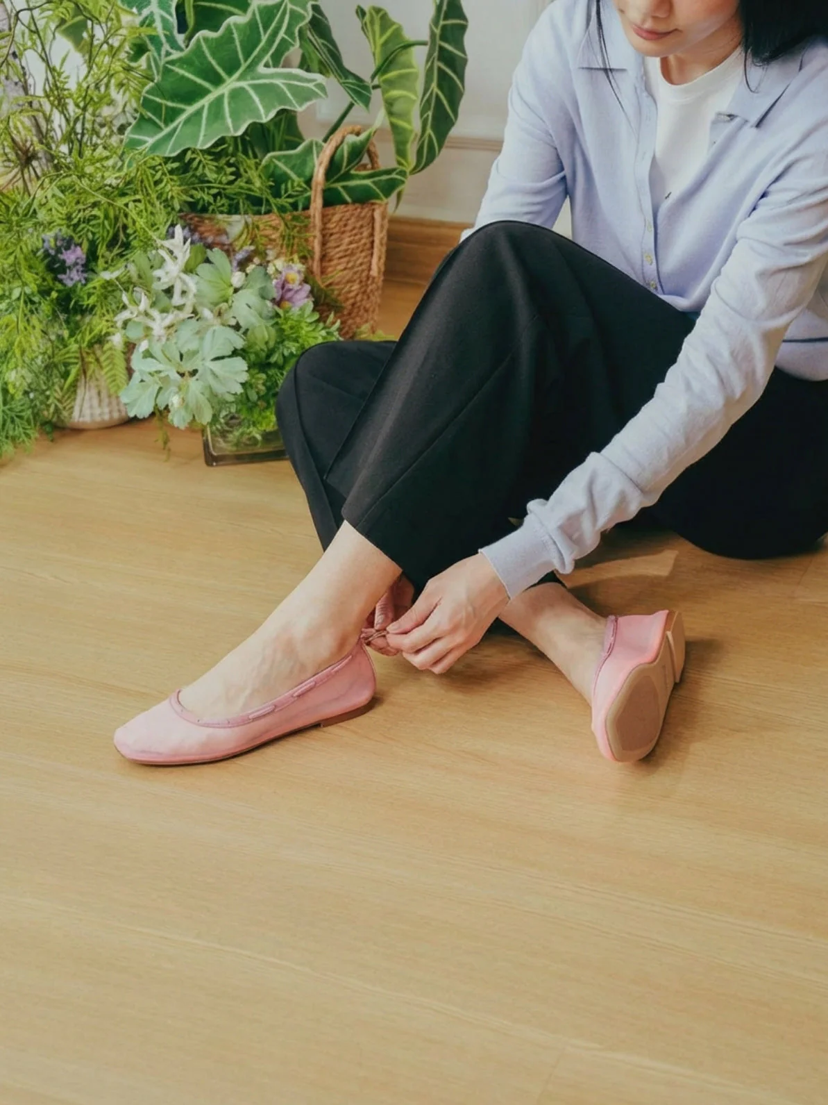 Glove Flats - Pink Mesh - Image 5
