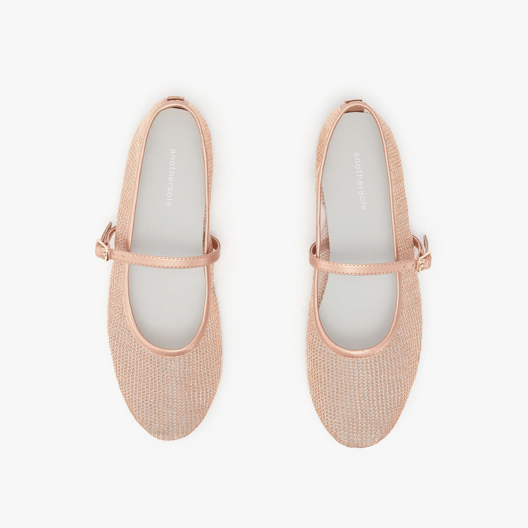 Luz Mary Jane - Rose Gold Mesh - Image 3