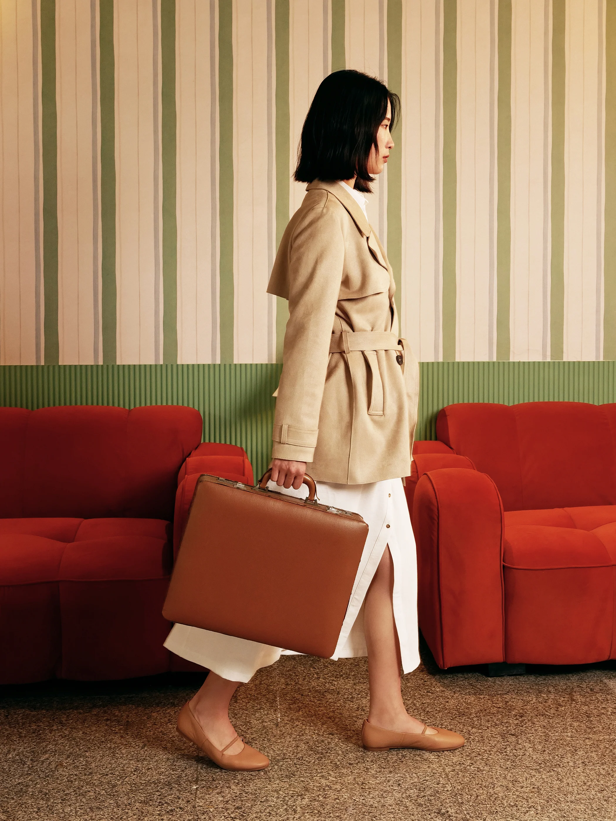 Travel Flats - Latte - Image 5